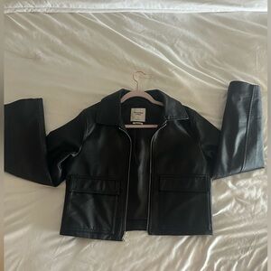 Abercrombie & Fitch Vegan Leather Jacket